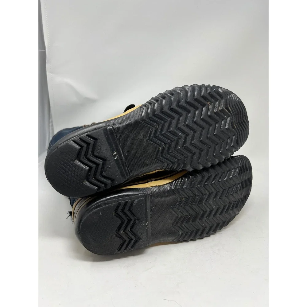 SOREL Acadian Snow Boots Mens 11 Navy Blue Vintage Made in Canada‎ Insulated Zip